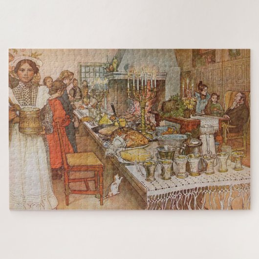Kerstavond Julaftonen door Carl Larsson Legpuzzel (Horizontaal)