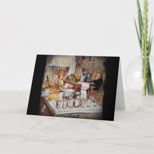 Kerstavond Julaftonen Feestdagen Kaart (Voorkant)