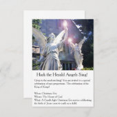 Kerstavond Kaarslicht Service Uitnodiging (Voorkant / Achterkant)