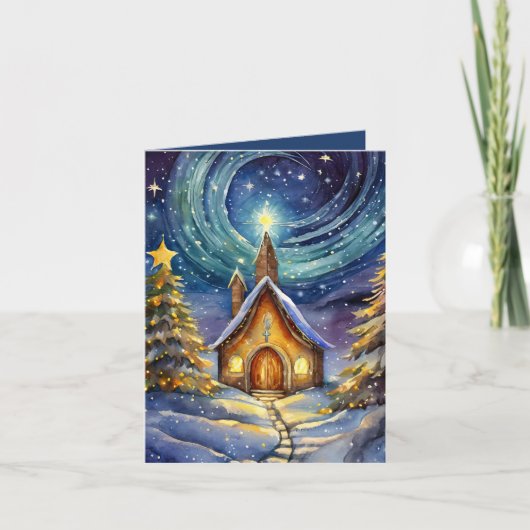 kerstavond kaart (Voorkant)