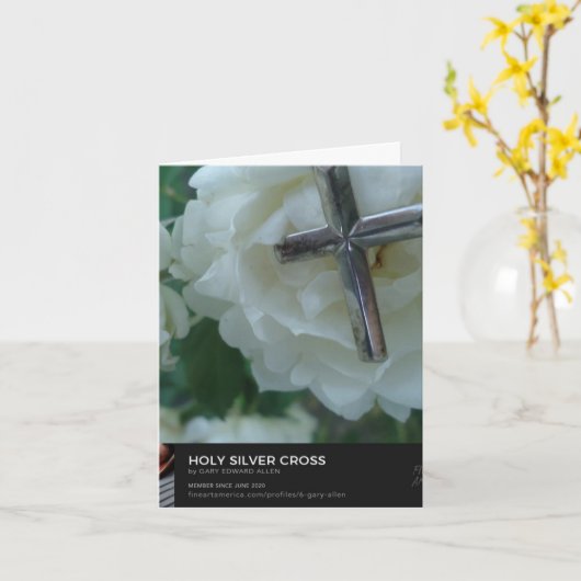 kerstavond kaart (Gele Bloem)