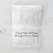 Kerstavond Kaart van Village Creche (Binnen)