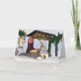 Kerstavond Kaart van Village Creche