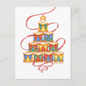 Kerstavond Kaarten Boom van Drums (Voorkant)