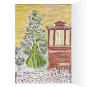 Kerstavond Karoling met Matisse kaart (Binnen (Links))