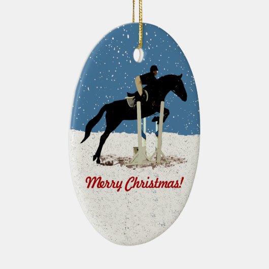  kerstavond keramisch ornament (Rechts)