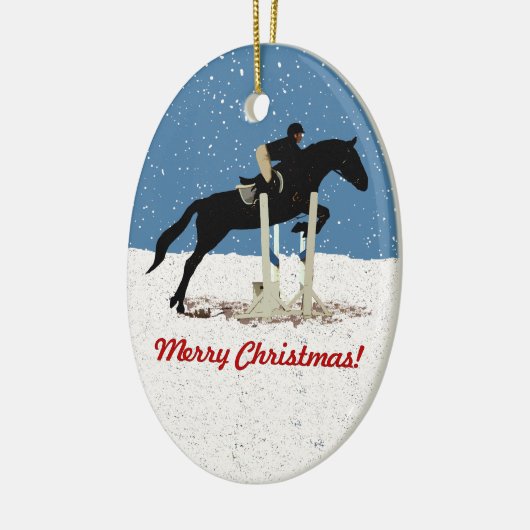  kerstavond keramisch ornament (Links)