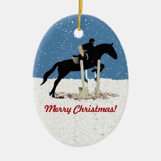  kerstavond keramisch ornament (Voorkant)