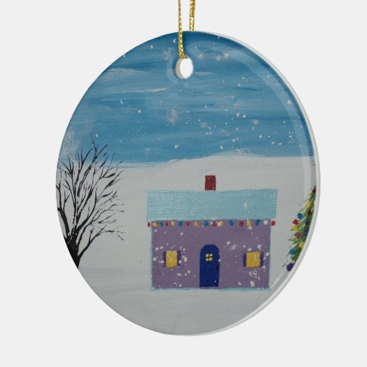 Kerstavond Keramisch Ornament (Links)