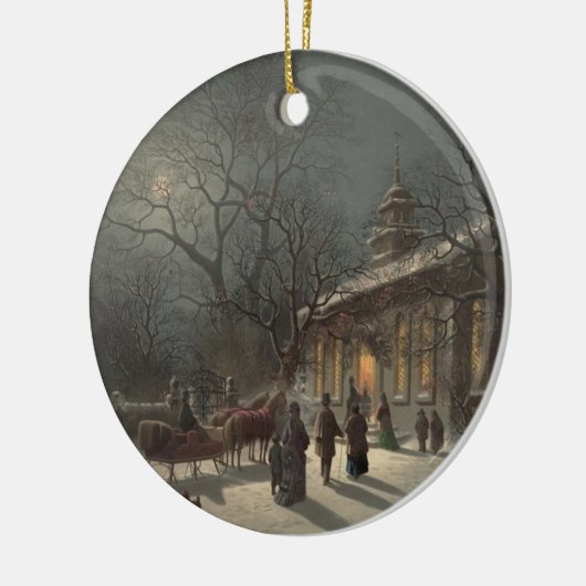 Kerstavond Keramisch Ornament (Links)