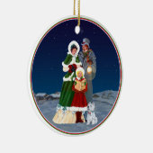 kerstavond keramisch ornament (Rechts)