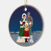 kerstavond keramisch ornament (Links)