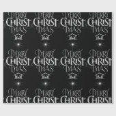 Kerstavond-kerst-kalkbord Cadeaupapier (Vlak)