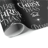 Kerstavond-kerst-kalkbord Cadeaupapier (Rol Hoek)