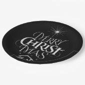 Kerstavond-kerst-kalkbord Papieren Bordje (Gekanteld)