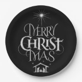 Kerstavond-kerst-kalkbord Papieren Bordje (Voorkant)