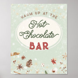 Kerstavond kerstavond met warme chocolade Cacao  Poster