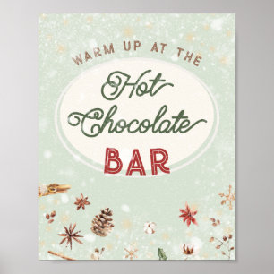 Kerstavond kerstavond met warme chocolade Cacao  Poster