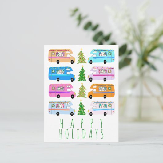 Kerstavond  kerstavond RV-kerst Briefkaart (Staand voorkant)