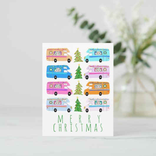 Kerstavond  kerstavond RV-kerst Briefkaart (Staand voorkant)