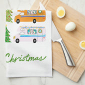 Kerstavond  kerstavond RV-kerst Theedoek (Quarter Fold)