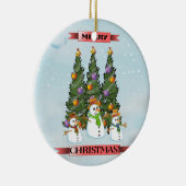 Kerstavond kerstboomversiering keramisch ornament (Rechts)