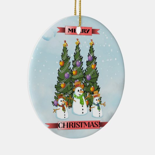 Kerstavond kerstboomversiering keramisch ornament (Rechts)