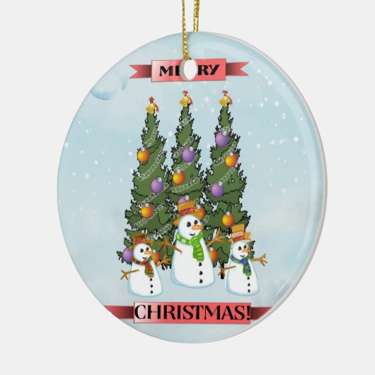 Kerstavond kerstboomversiering keramisch ornament (Links)