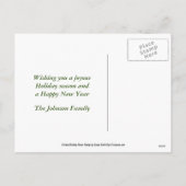 Kerstavond kerstfeestdag foto Briefkaart (Achterkant)