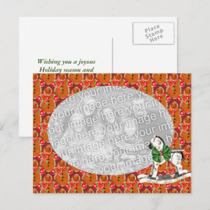 Kerstavond kerstfeestdag foto Briefkaart