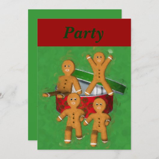 Kerstavond kerstfeestdag kaart (Voorkant / Achterkant)