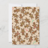 Kerstavond kerstfeestdag Koekjesruil Kaart (Achterkant)