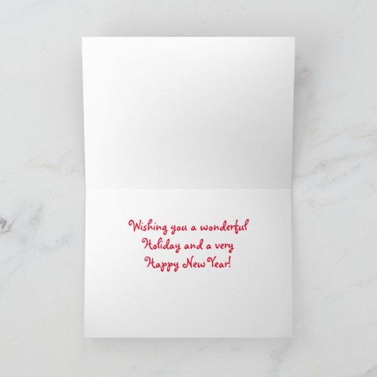 Kerstavond kerstkaart van Kardinaal Seizoen Kaart (Binnen)