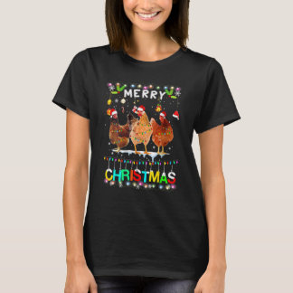 Kerstavond kerstkip kerstkerstkerstman met hoge la t-shirt