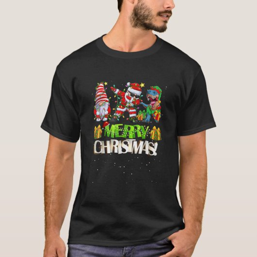 Kerstavond kerstmis met kerstcadeautjes t-shirt (Voorkant)