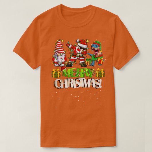Kerstavond kerstmis met kerstcadeautjes t-shirt (Design voorkant)
