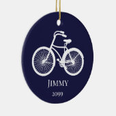 Kerstavond kerstversiering voor jongens of Mannen Keramisch Ornament (Rechts)