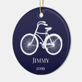 Kerstavond kerstversiering voor jongens of Mannen Keramisch Ornament (Links)