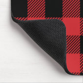 Kerstavond klassiek patroon van buffelstang muismat (Hoek)