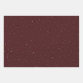 Kerstavond klassieke rode feestdag inpakpapier vel (Voorkant 2)