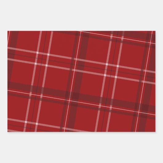 Kerstavond klassieke rode feestdag inpakpapier vel (Voorkant)