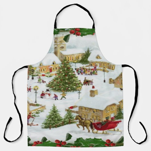 Kerstavond klassiekers schort (Voorkant)