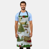 Kerstavond klassiekers schort (Gedragen)