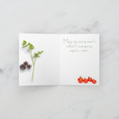 Kerstavond, kruiden, specerijen, tomaten, feestdagen kaart (Binnen)