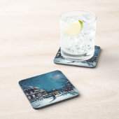 "Kerstavond" kurk onderzetter (Rechterzijde)