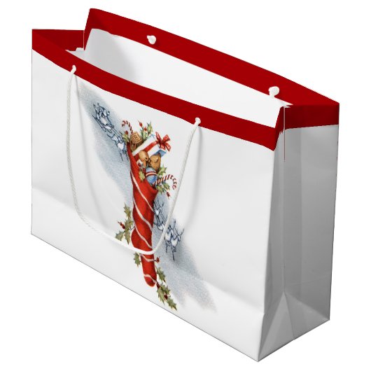 kerstavond large cadeautasje (Voorkant Gekanteld)