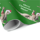 Kerstavond Mate Kangaroo Santa Cadeaupapier (Rol Hoek)