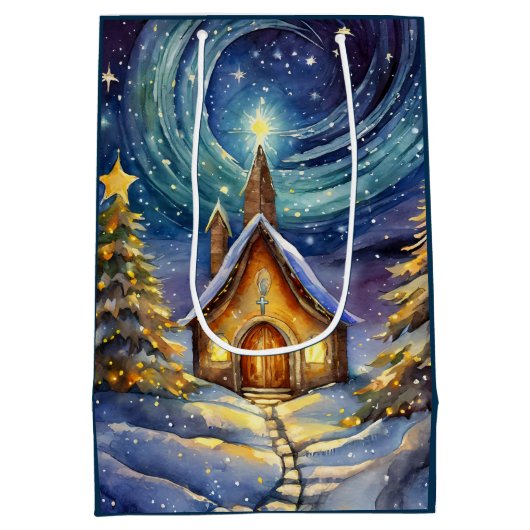 kerstavond medium cadeauzakje (Achterkant)