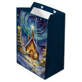 kerstavond medium cadeauzakje (Achterkant Gekanteld)