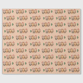 Kerstavond met apen cadeaupapier (Vlak)